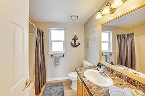 Walk to Marina: Harrison Cabin w/ Lake View!