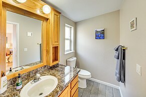 Walk to Marina: Harrison Cabin w/ Lake View!