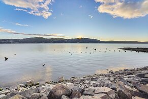 Walk to Marina: Harrison Cabin w/ Lake View!