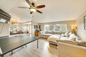 Walk to Marina: Harrison Cabin w/ Lake View!