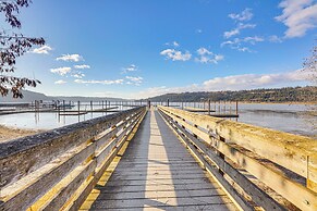 Walk to Marina: Harrison Cabin w/ Lake View!