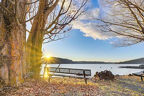 Walk to Marina: Harrison Cabin w/ Lake View!