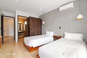 2 BR Apartment With Spacious Loft Close From Beach Zone