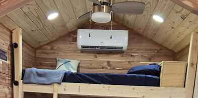 #4 - Amish Log Camping Cabin Walk To The Water Cabin