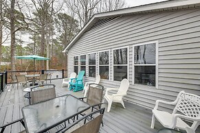 Deck & Lake Gaston Access: Dog-friendly Getaway