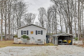 Deck & Lake Gaston Access: Dog-friendly Getaway