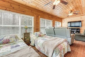 7 Mi to Lake Chatuge: Creekside Cabin w/ Decks!