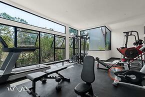 Spacious Loft W/garden View Pool + Jacuzzi GYM