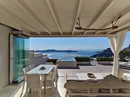 Sunset View Villa Santorini With Outdoor Jacuzzi