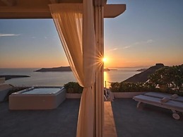Sunset View Villa Santorini With Outdoor Jacuzzi
