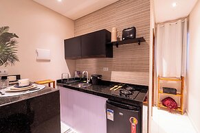 ESTUDIO MAR'BELLA 100M PRAIA, COM COZINHA E ESTACIONAMENTO