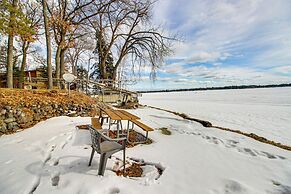 Boat Dock & Fire Pit: Waterfront Home in Crosslake