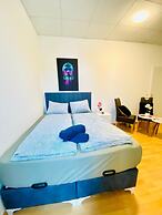 Stylish Shared 3-Bedroom Stay Near City