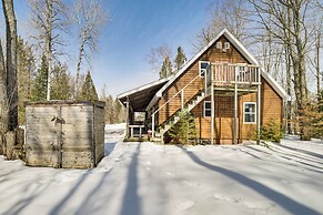 Near Lake Huron: Secluded Goetzville Cabin w/ Deck