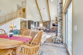 < 1 Mi to Alpine Lake: Cabin w/ Furnished Deck!