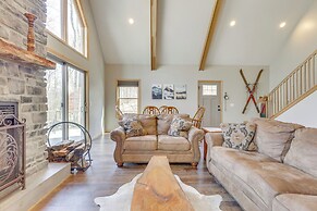 < 1 Mi to Alpine Lake: Cabin w/ Furnished Deck!