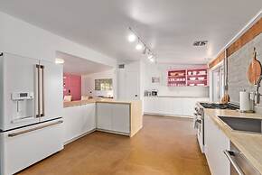 Northview Mid-century Escape Pool Firepit Bocce