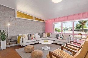 Northview Mid-century Escape Pool Firepit Bocce