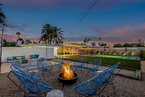 Northview Mid-century Escape Pool Firepit Bocce