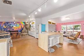 Northview Mid-century Escape Pool Firepit Bocce