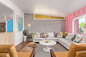 Northview Mid-century Escape Pool Firepit Bocce