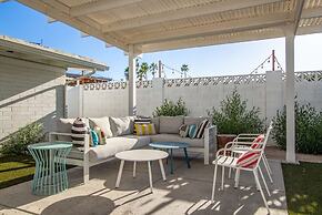 Northview Mid-century Escape Pool Firepit Bocce