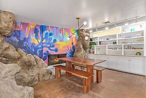 Northview Mid-century Escape Pool Firepit Bocce