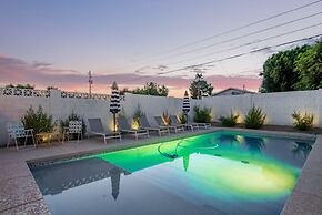 Northview Mid-century Escape Pool Firepit Bocce