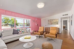 Northview Mid-century Escape Pool Firepit Bocce