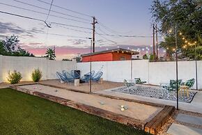 Northview Mid-century Escape Pool Firepit Bocce