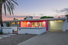 Northview Mid-century Escape Pool Firepit Bocce