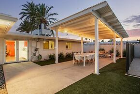 Northview Mid-century Escape Pool Firepit Bocce