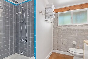 Northview Mid-century Escape Pool Firepit Bocce