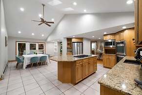 Summer Family Retreat Pool and Fire Pit