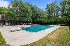 Summer Family Retreat Pool and Fire Pit