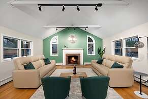 Summer Family Retreat Pool and Fire Pit