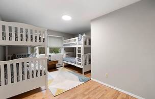 Summer Family Retreat Pool and Fire Pit