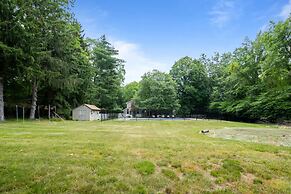 Summer Family Retreat Pool and Fire Pit