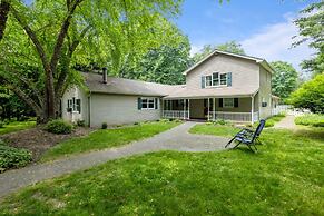Summer Family Retreat Pool and Fire Pit