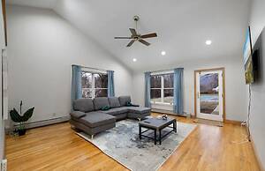 Summer Family Retreat Pool and Fire Pit