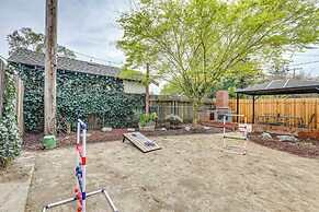 Fire Pit & Yard Games: Inviting Clarksburg Cottage