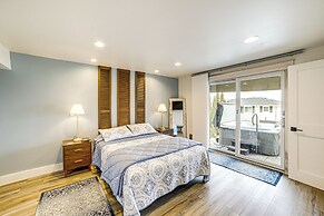 Steps to Clark Lake: Cozy Apartment w/ Hot Tub