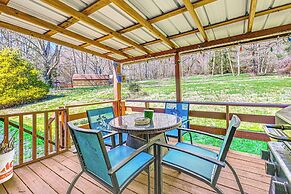 Fire Pit & Decks: Creekside Cabin in Robbinsville