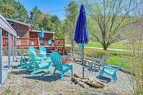 Fire Pit & Decks: Creekside Cabin in Robbinsville