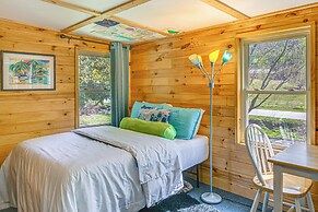 Fire Pit & Decks: Creekside Cabin in Robbinsville