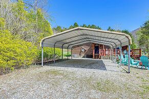 Fire Pit & Decks: Creekside Cabin in Robbinsville