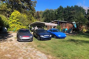 Fire Pit & Decks: Creekside Cabin in Robbinsville