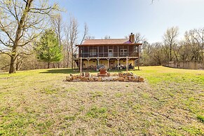 Fire Pit, Screened Deck: Riverfront Ozarks Cabin!