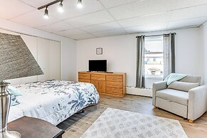 1 Block to Crystal Lake: Downtown Beulah Apt!