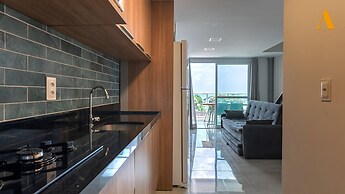 Flat moderno Praia de Serrambi BFS312